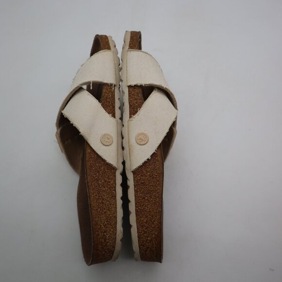 Birkenstock Sienna II Vegan Women's EU 40 Slide Sandals Canvas Cross Strap - Picture 6 of 10